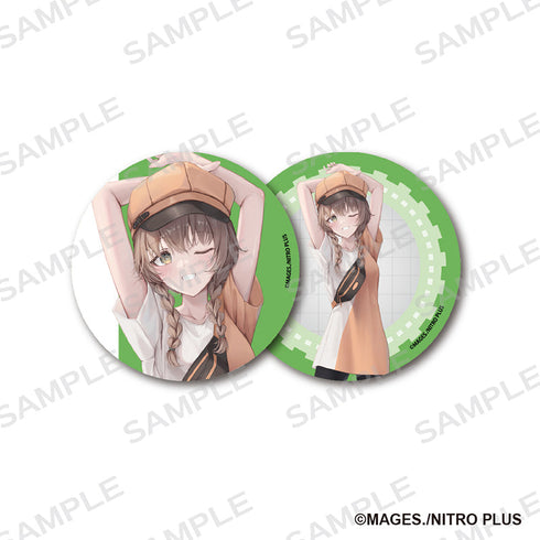 『STEINS;GATE』76mm缶バッジ2個セット 描きおろし 阿万音鈴羽【202503再販】