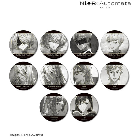 『NieR:Automata Ver1.1a』トレーディング Ani-Art BLACK LABEL マット缶バッジ(単位/BOX)【202602再販】