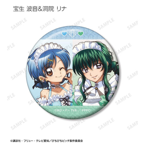 『ぴちぴちピッチ』描き下ろし メイドver. トレーディンググリッター缶バッジ(単位/BOX)