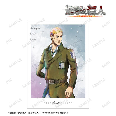 『進撃の巨人』描き下ろし エルヴィン 冬の歩みver. A3マット加工ポスター【202601再販】