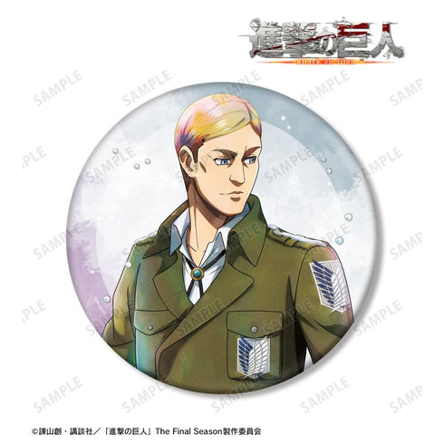 『進撃の巨人』描き下ろし エルヴィン 冬の歩みver. BIG缶バッジ【202601再販】