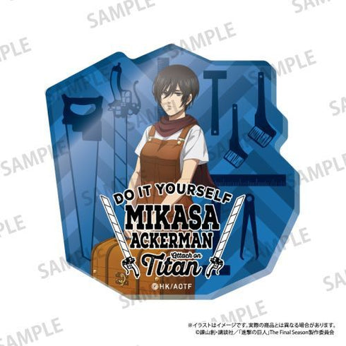 『進撃の巨人』ダイカットアクリルステッカー ミカサ・アッカーマン(DIY)【202512再販】