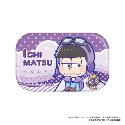 『おそ松さん』長方形缶バッジ 一松SD(紙ヒコーキ)