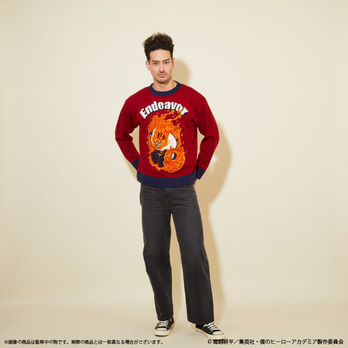 『僕のヒーローアカデミア』アグリーセーター(ユニセックス) エンデヴァー