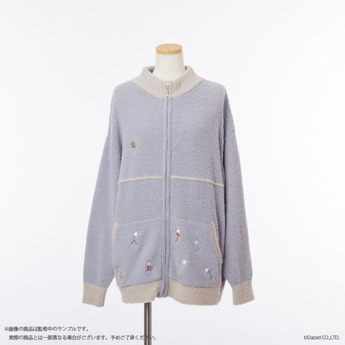 『カリスマ』ジップアップカーディガン (ユニセックス) GRY