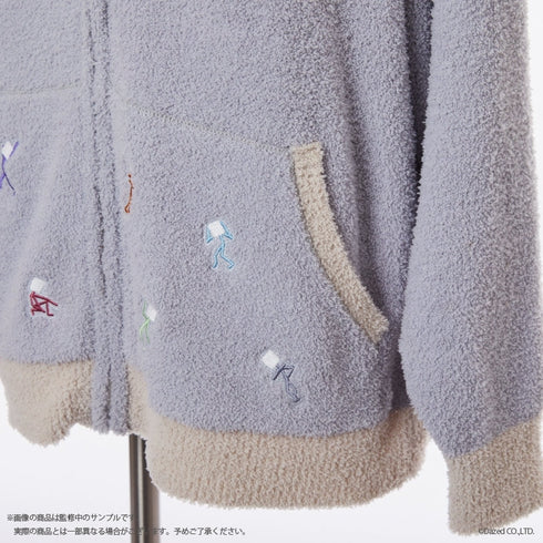 『カリスマ』ジップアップカーディガン (ユニセックス) GRY