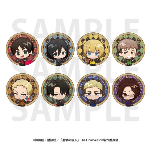 『進撃の巨人』トレーディングデフォルメ缶バッジ カジノディーラー 全8種【BOX】
