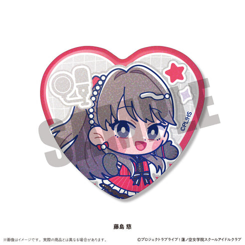 『ラブライブ!蓮ノ空女学院スクールアイドルクラブ』にゅーとろ ハート型缶バッジ【BOX】