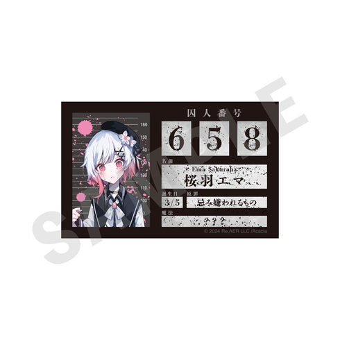 『魔法少女ノ魔女裁判』プロフィールカード (桜羽エマ)