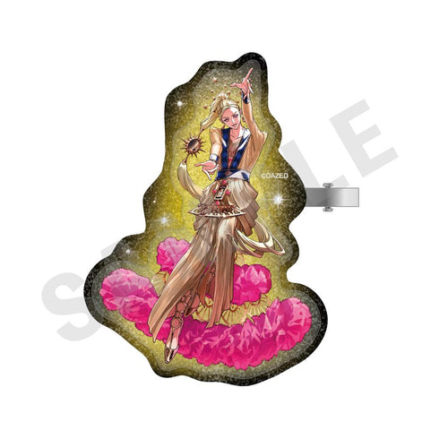 『超人的シェアハウスストーリーカリスマ』キラキラ二層アクリルヘアクリップ(テラ)