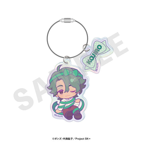 『SK∞ エスケーエイト』ミニキャラリボンシリーズ オーロラアクリルキーホルダー(虎次郎)