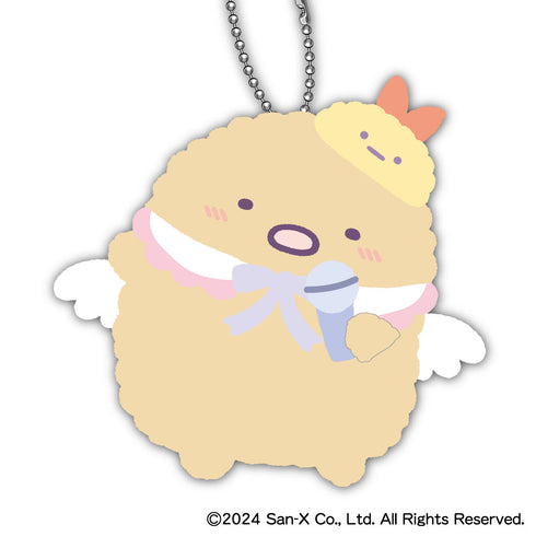 『すみっコぐらし』天使なえびてんアイドル モフモフダイカットコインケース C とんかつ