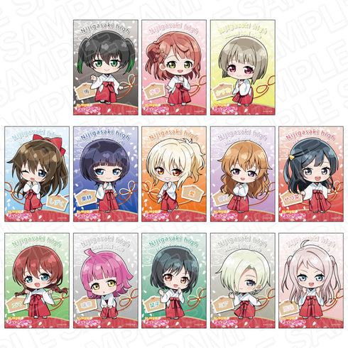 『ラブライブ!虹ヶ咲学園スクールアイドル同好会』スクエアカンバッジ 巫女デフォルメ ver BOX