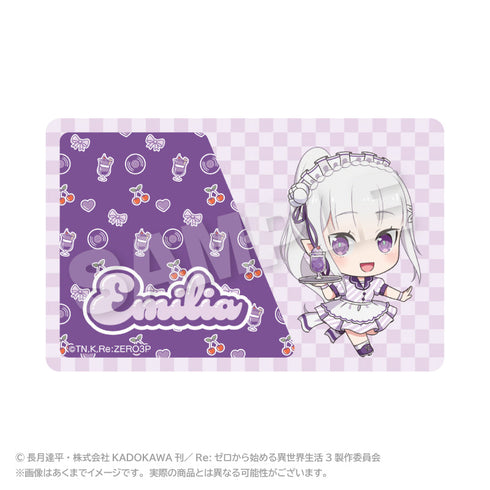 『Re:ゼロから始める異世界生活』ICカードステッカー(ミニダイナーVer.) エミリア