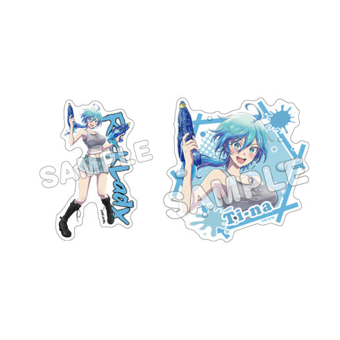 『ロックは淑女の嗜みでして』ホログラムダイカットステッカーセット 院瀬見ティナ