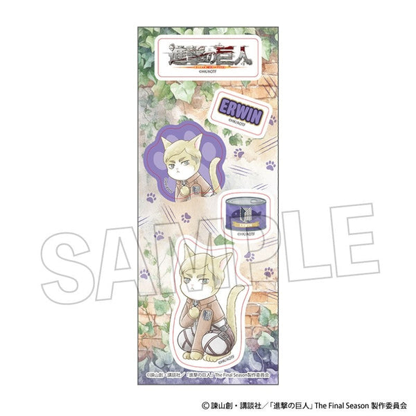 『進撃の巨人』調査兵にゃん ステッカー エルヴィン