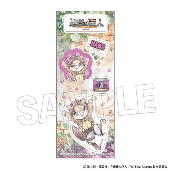 『進撃の巨人』調査兵にゃん ステッカー ハンジ