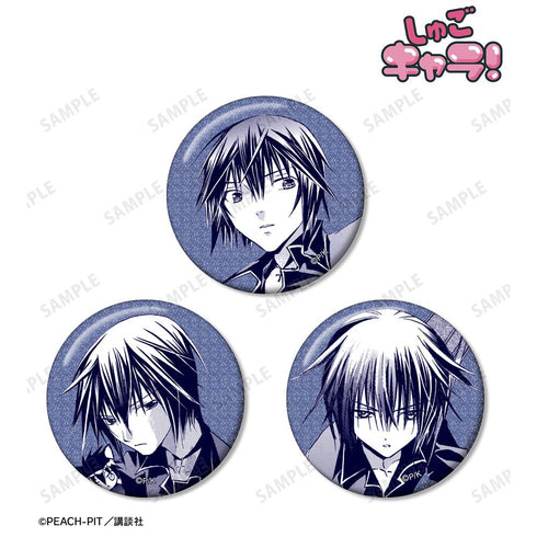 『しゅごキャラ!』月詠 イクト 原作コマグリッター缶バッジ3個セット【202601再販】