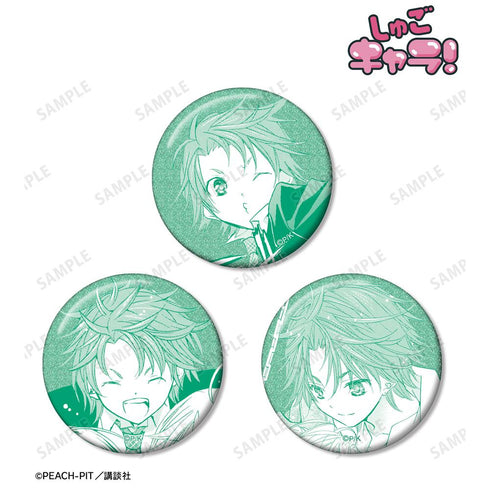 『しゅごキャラ!』相馬 空海 原作コマグリッター缶バッジ3個セット【202601再販】