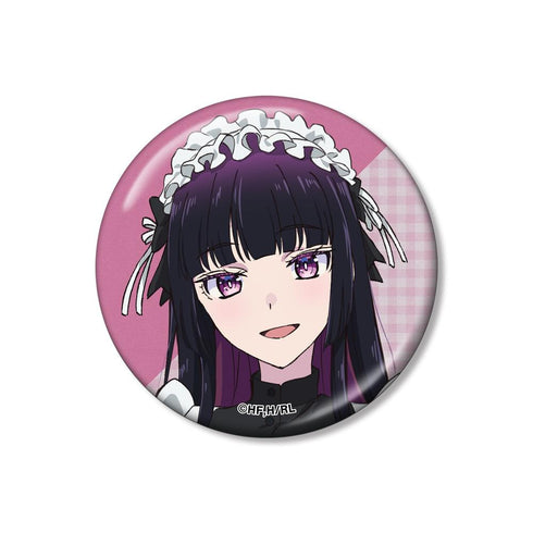 『ロックは淑女の嗜みでして』描き下ろし 黒鉄音羽 メイドver. メタリック缶バッジ