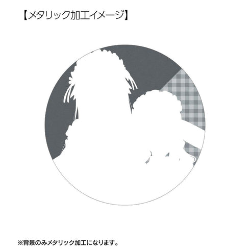 『ロックは淑女の嗜みでして』描き下ろし 鈴ノ宮りりさ&黒鉄音羽 メイドver. メタリック缶バッジ