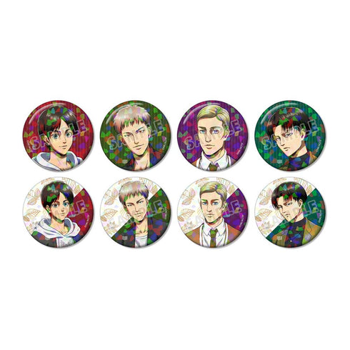 『進撃の巨人』描き下ろし シミラールックver. トレーディングホログラム缶バッジ(単位/BOX)