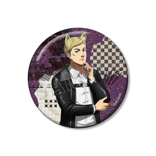 『進撃の巨人』描き下ろし エルヴィン 狼男ver. 75mmホログラム缶バッジ