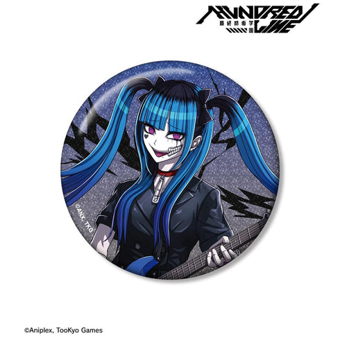 『HUNDRED LINE -最終防衛学園-』描き下ろし 飴宮怠美 ロックバンドver. 75mmグリッター缶バッジ【202602再販】