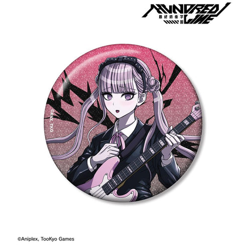 『HUNDRED LINE -最終防衛学園-』描き下ろし 九十九過子 ロックバンドver. 75mmグリッター缶バッジ【202602再販】