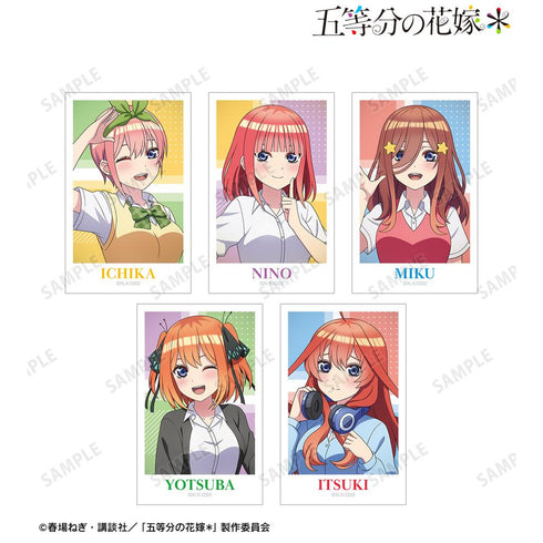 『五等分の花嫁*』描き下ろし 衣装交換ver. 第2弾 インスタントカメラ風イラストカード5枚セット