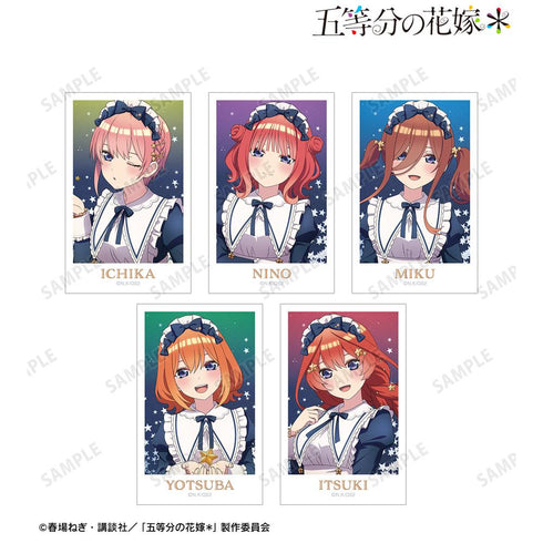 『五等分の花嫁*』描き下ろし 星空メイドver. インスタントカメラ風イラストカード5枚セット