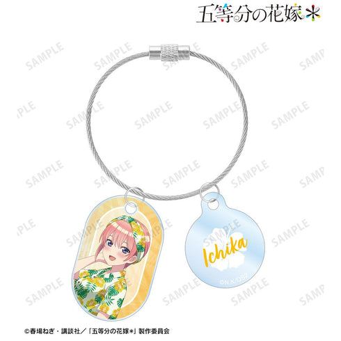 『五等分の花嫁*』描き下ろし 中野一花 アロハシャツver. 2連ワイヤーアクリルキーホルダー