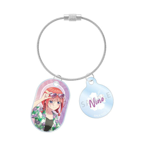 『五等分の花嫁*』描き下ろし 中野二乃 アロハシャツver. 2連ワイヤーアクリルキーホルダー