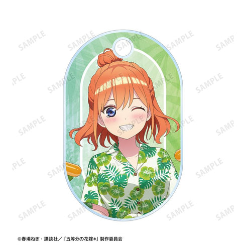 『五等分の花嫁*』描き下ろし 中野四葉 アロハシャツver. 2連ワイヤーアクリルキーホルダー