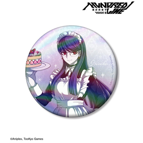 『HUNDRED LINE -最終防衛学園-』描き下ろし 雫原比留子 メイドver. 75mmオーロラ缶バッジ【202602再販】