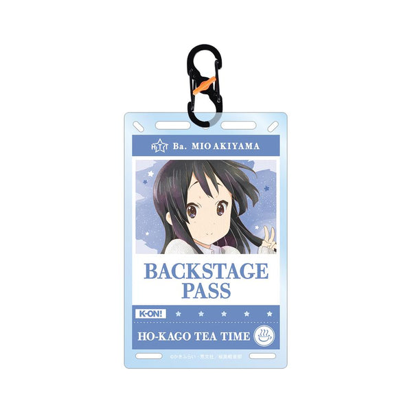 『けいおん!』秋山 澪 Ani-Art aqua label バックステージパス風カラビナ付きカード型アクリルキーホルダー【202602再販】