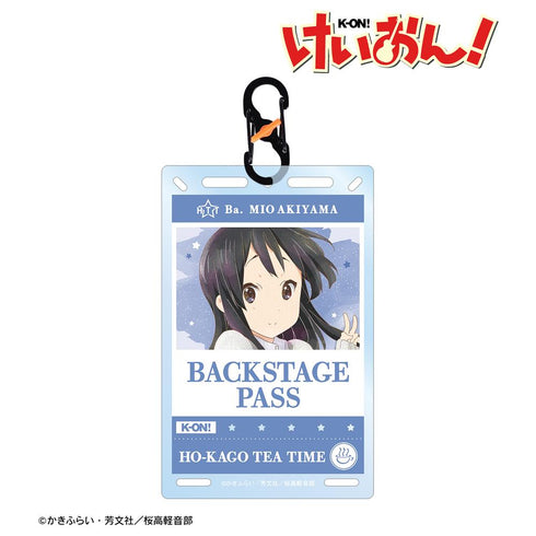 『けいおん!』秋山 澪 Ani-Art aqua label バックステージパス風カラビナ付きカード型アクリルキーホルダー【202602再販】