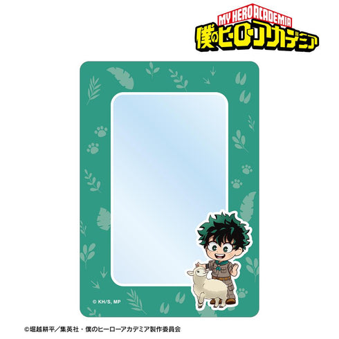 『僕のヒーローアカデミア』緑谷出久 ちびキャラ 動物とのふれあいver. B8硬質カードケース