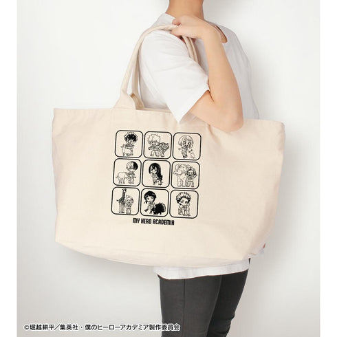 『僕のヒーローアカデミア』集合 ちびキャラ 動物とのふれあいver. BIGジップトートバッグ ver.A