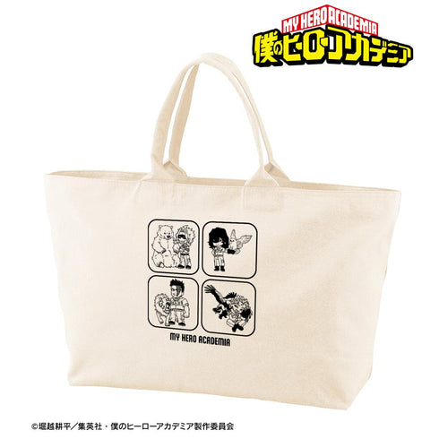 『僕のヒーローアカデミア』集合 ちびキャラ 動物とのふれあいver. BIGジップトートバッグ ver.B
