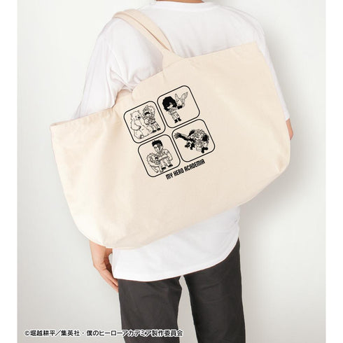 『僕のヒーローアカデミア』集合 ちびキャラ 動物とのふれあいver. BIGジップトートバッグ ver.B