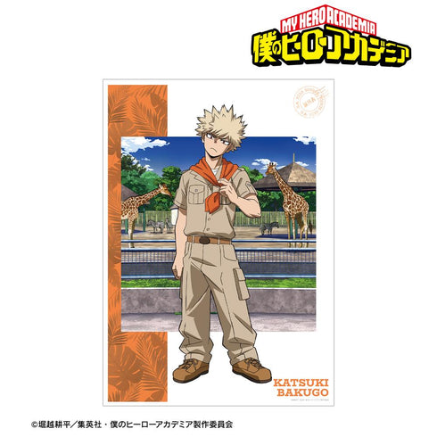 『僕のヒーローアカデミア』描き下ろし 爆豪勝己 サファリルックver. A3マット加工ポスター