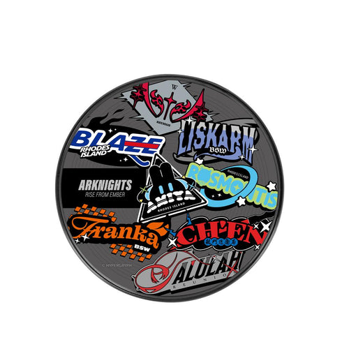 『アークナイツ【焔燼曙明/RISE FROM EMBER】』ステッカー風モチーフ サークル型Qi対応ワイヤレス充電器