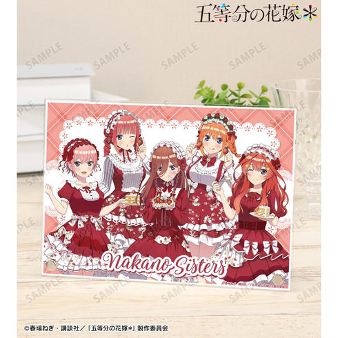 『五等分の花嫁*』描き下ろし 集合 ショートケーキイメージコーデver. A5アクリルパネル