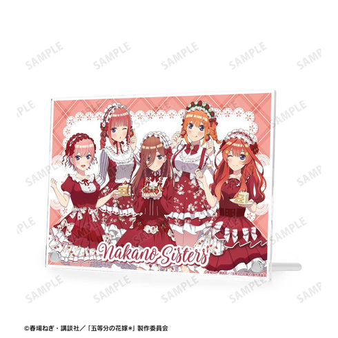 『五等分の花嫁*』描き下ろし 集合 ショートケーキイメージコーデver. A5アクリルパネル