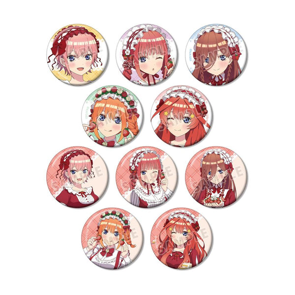 『五等分の花嫁*』描き下ろし ショートケーキイメージコーデver. トレーディング缶バッジ(単位/BOX)