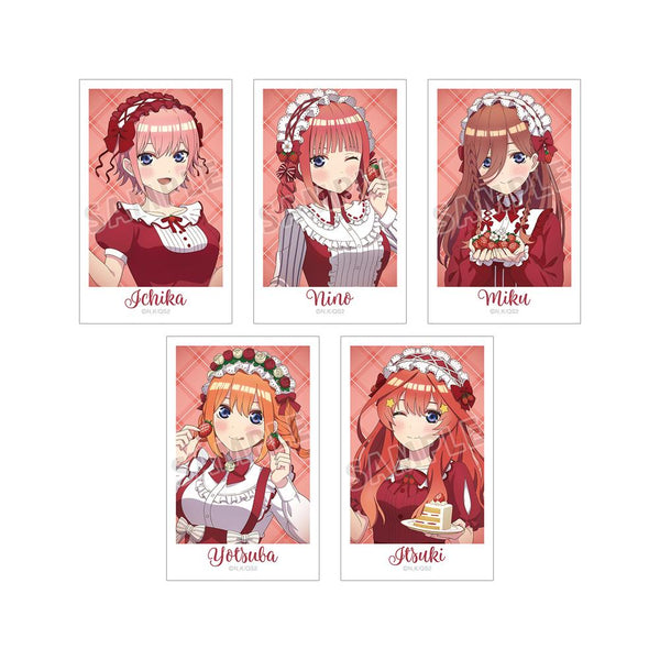 『五等分の花嫁*』描き下ろし ショートケーキイメージコーデver. インスタントカメラ風イラストカード5枚セット