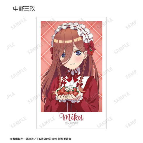 『五等分の花嫁*』描き下ろし ショートケーキイメージコーデver. インスタントカメラ風イラストカード5枚セット