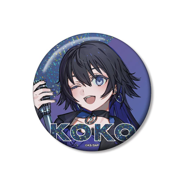 『神椿市建設中。』輪廻 此処 カジュアルロックver. 75mmホログラム缶バッジ