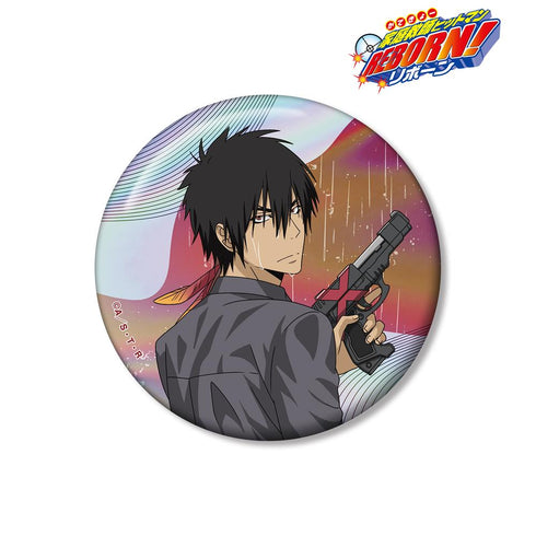 『家庭教師ヒットマンREBORN!』描き下ろし XANXUS(10年後) 戦う背中×雨ver. 75mmオーロラ缶バッジ